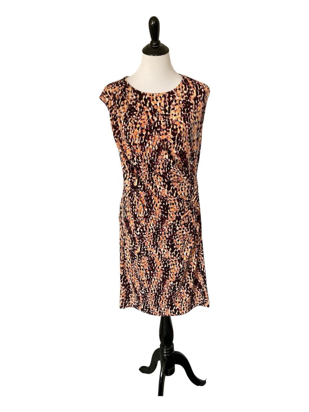 Anne Klein Faux Wrap Midi Dress size M